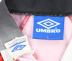 1996-98 MANCHESTER UNITED *CANTONA* SHIRT L