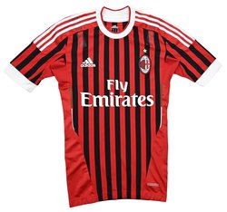 2011-12 AC MILAN TECHFIT PLAYER ISSUE SHIRT M