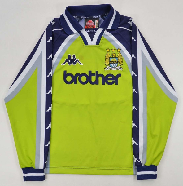 1997-99 MANCHESTER CITY GK SHIRT L. BOYS
