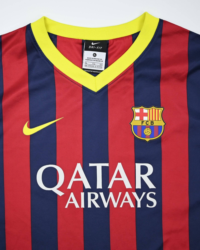 2013-14 FC BARCELONA BASIC SHIRT XL. BOYS