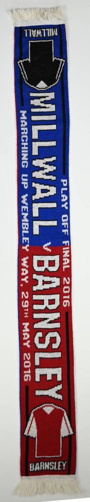 MILLWALL VS BARNSLEY PLAY OFF FINAL 2016 SCARF
