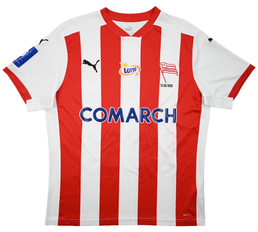 2023-24 KS CRACOVIA *KAKABADZE* MATCH ISSUE SHIRT S  