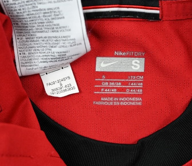 2009-10 MANCHESTER UNITED *ROONEY* SHIRT S