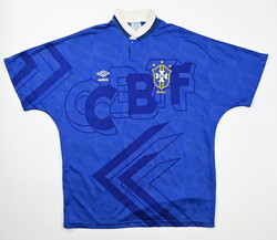 1991-93 BRAZIL SHIRT L