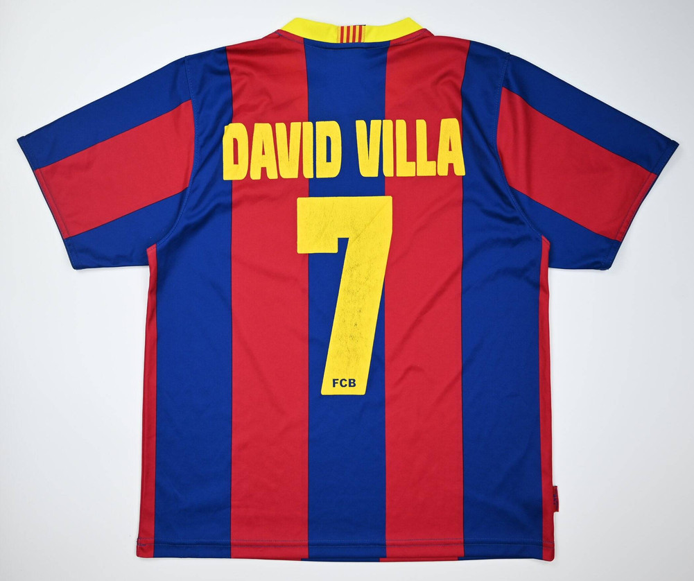 2010-11 FC BARCELONA *DAVID VILLA* SHIRT M
