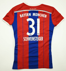 2014-15 BAYERN MUNCHEN *SCHWEINSTEIGER* SHIRT WOMEN M