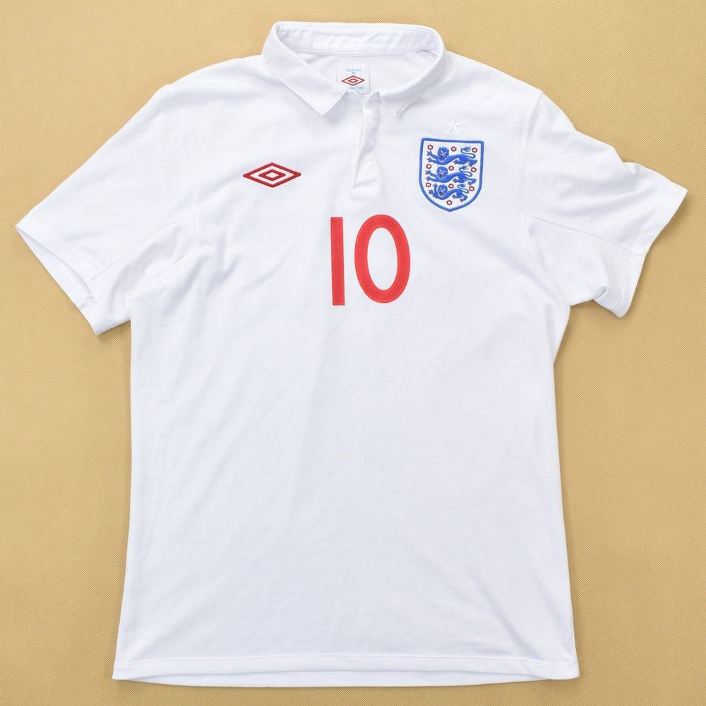 2009-10 ENGLAND *ROONEY* SHIRT L