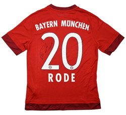 2015-16 BAYERN MUNCHEN *RODE* SHIRT L. BOYS