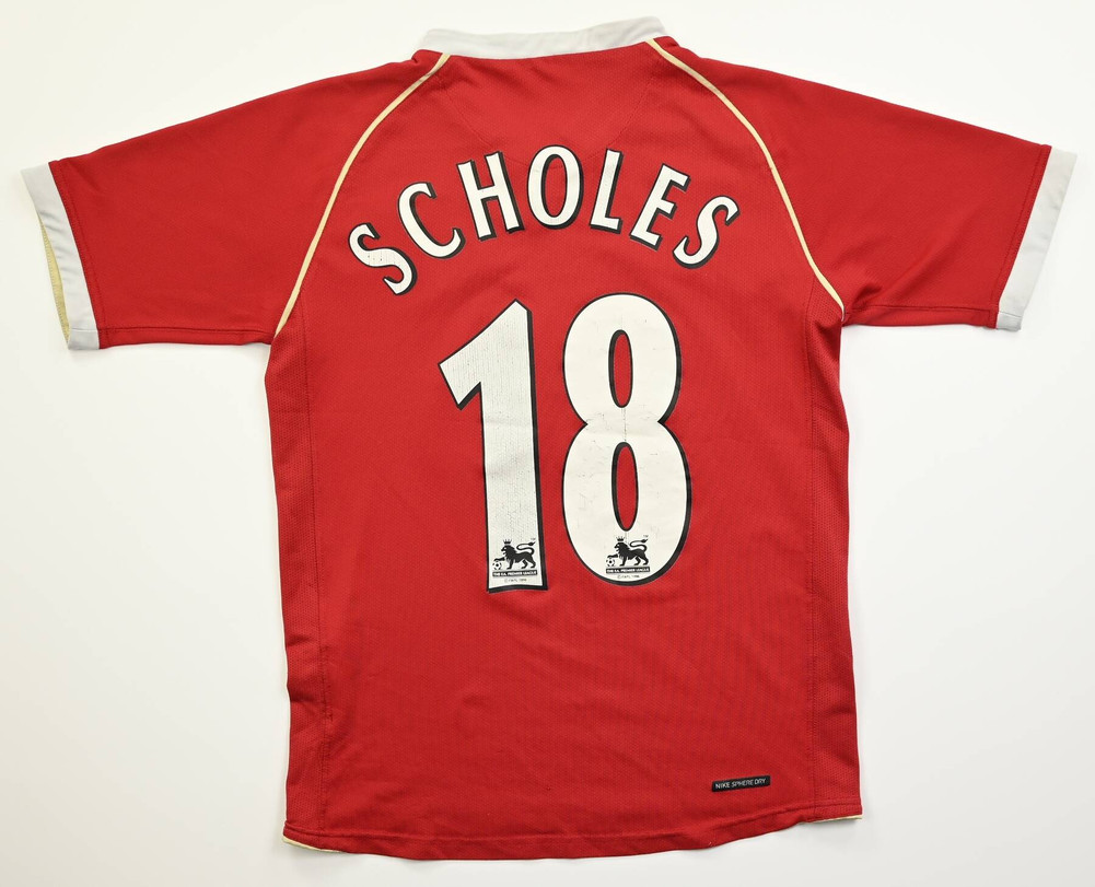 2006-07 MANCHESTER UNITED *SCHOLES* KOSZULKA L. BOYS