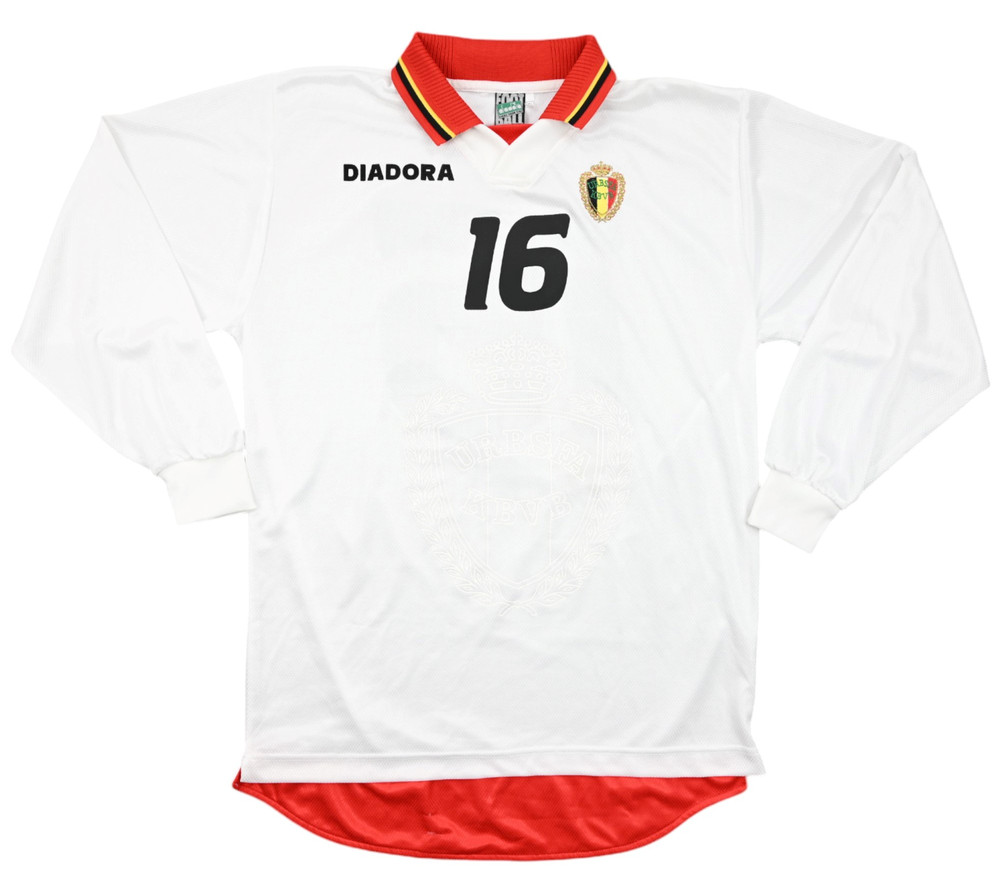 1996-98 BELGIUM #16 LONGSLEEVE XL Match Issue
