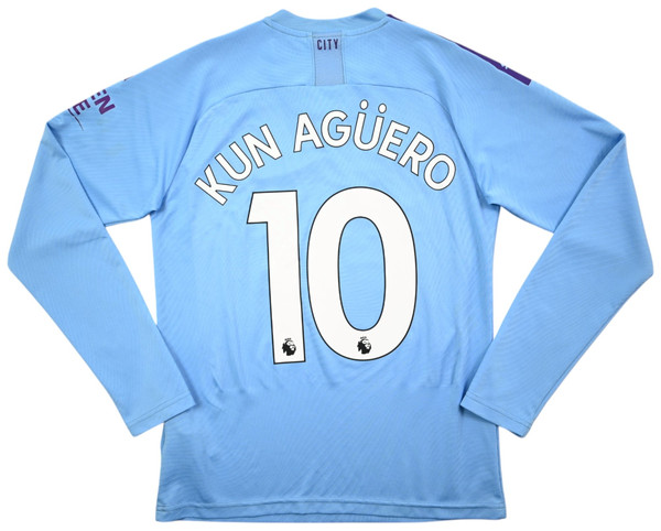 2019-20 MANCHESTER CITY *KUN AGUERO* LONGSLEEVE SHIRT S