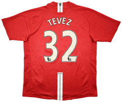 2007-09 MANCHESTER UNITED *TEVEZ* SHIRT L