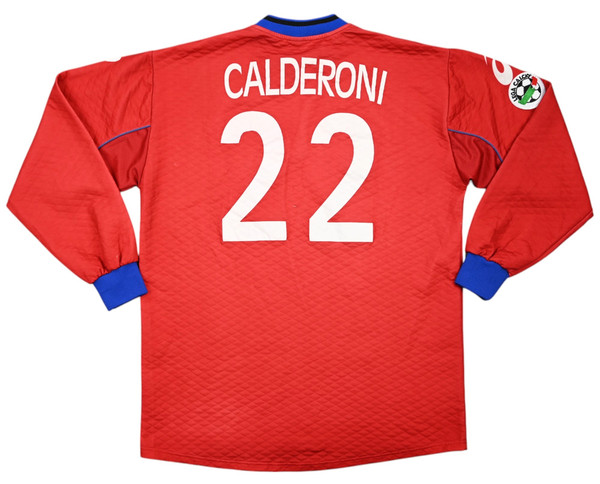 2001-02 ATALANTA *CALDERONI* GOALKEEPER MATCH ISSUE LONGSLEEVE SHIRT XXL
