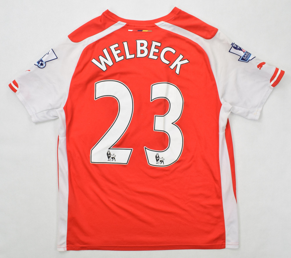 2014-15 ARSENAL LONDON *WELBECK* SHIRT L