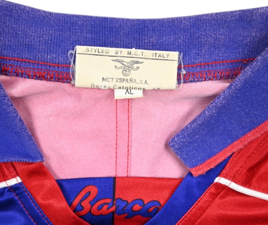 1992-95 FC BARCELONA SHIRT XL