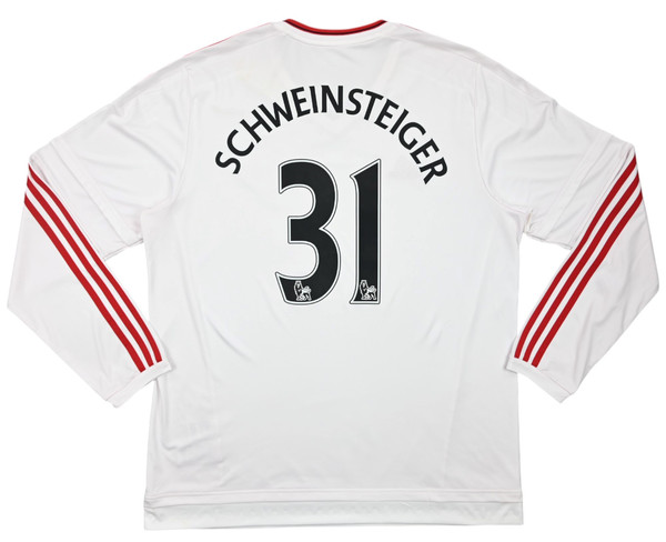 2015-16 MANCHESTER UNITED *SCHWEINSTEIGER* LONGSLEEVE KOSZULKA XL