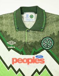 1991-92 CELTIC GLASGOW SHIRT M. BOYS