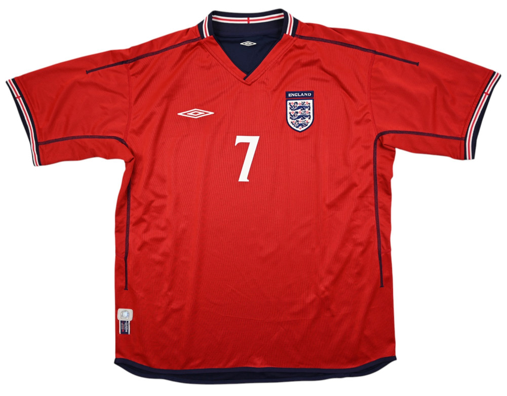 2002-04 ENGLAND *BECKHAM* SHIRT XXL