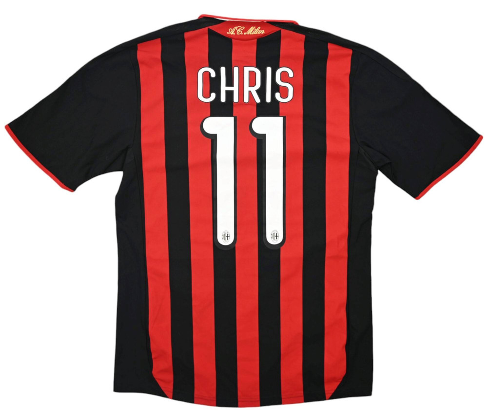 2009-10 AC MILAN *CHRIS* SHIRT S
